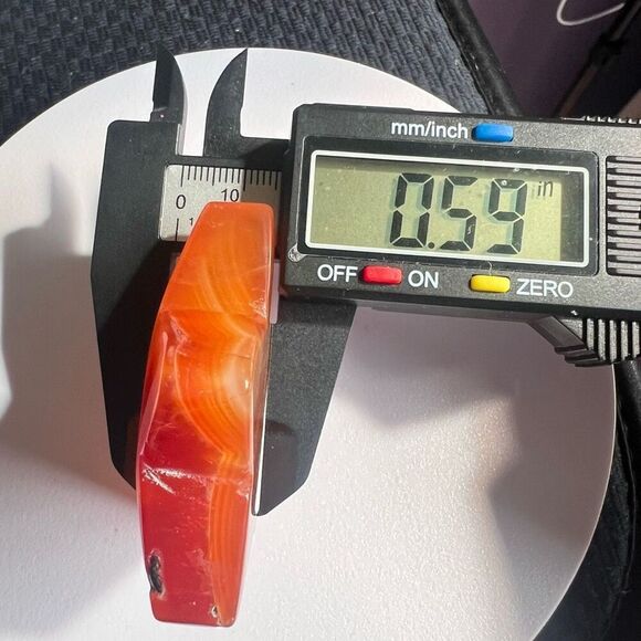 Carnelian Crystal‎ Star Carving (1) - Picture 9 of 11